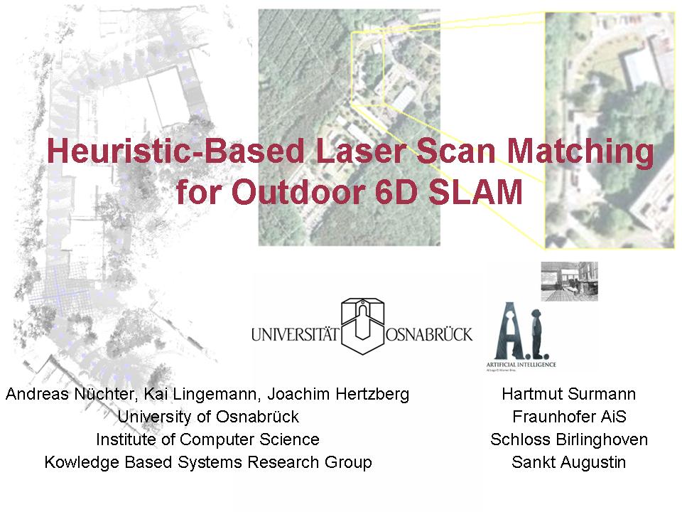 Heuristic-Based Laser Scan Matching for Outdoor 6D SLAM